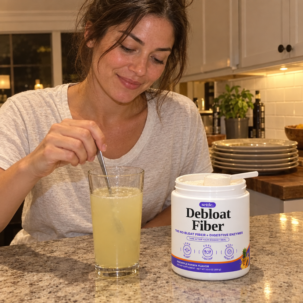 Stirring Debloat Fiber after dinner