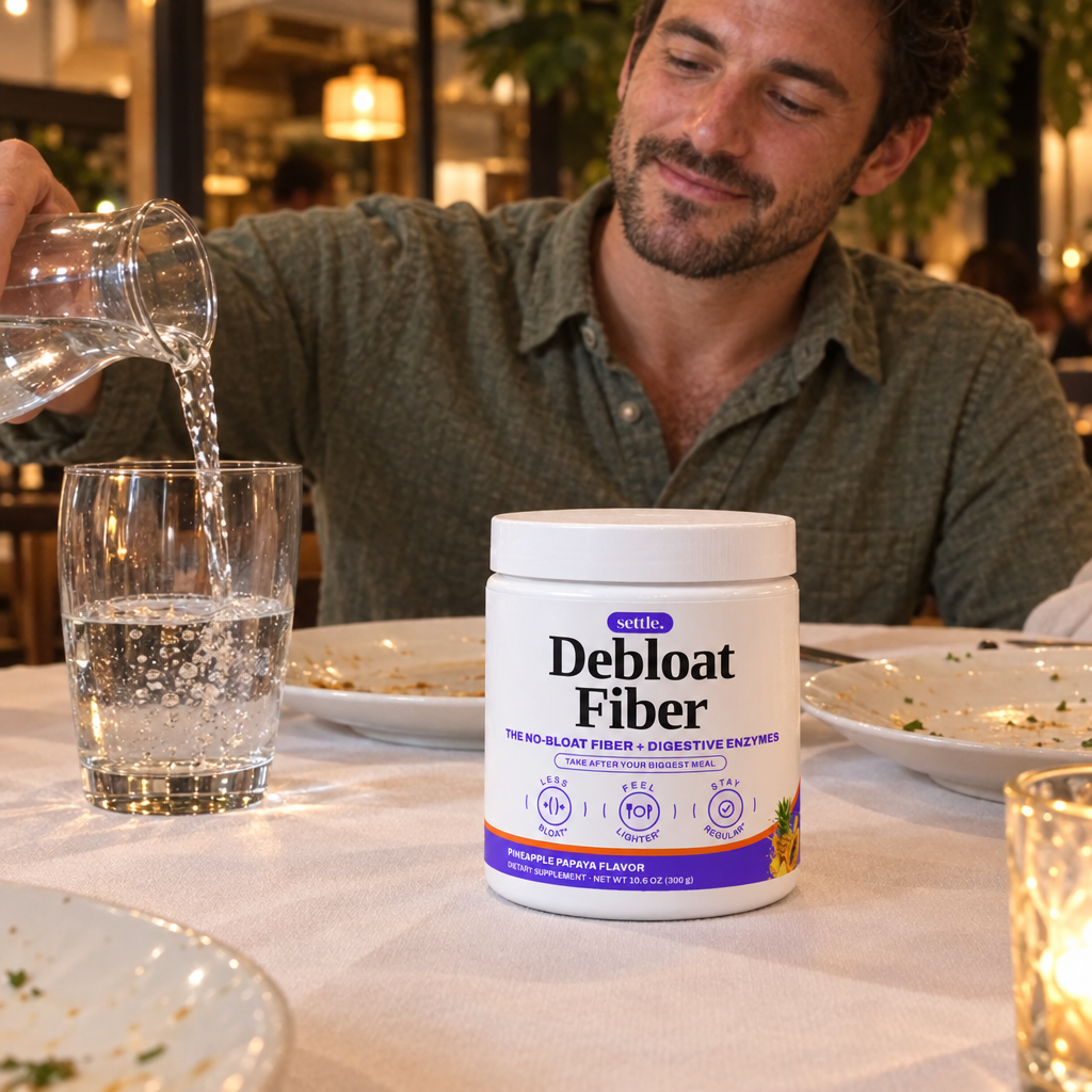 Debloat Fiber after a restaurant meal
